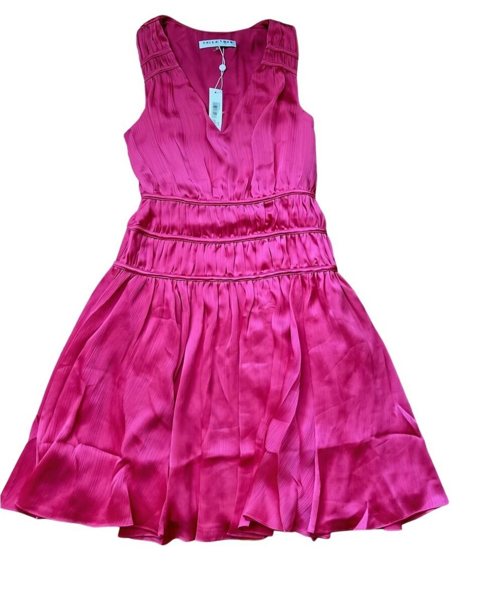 Nwt Pink Sleevless Office Dress Trina & Turk Sz 2